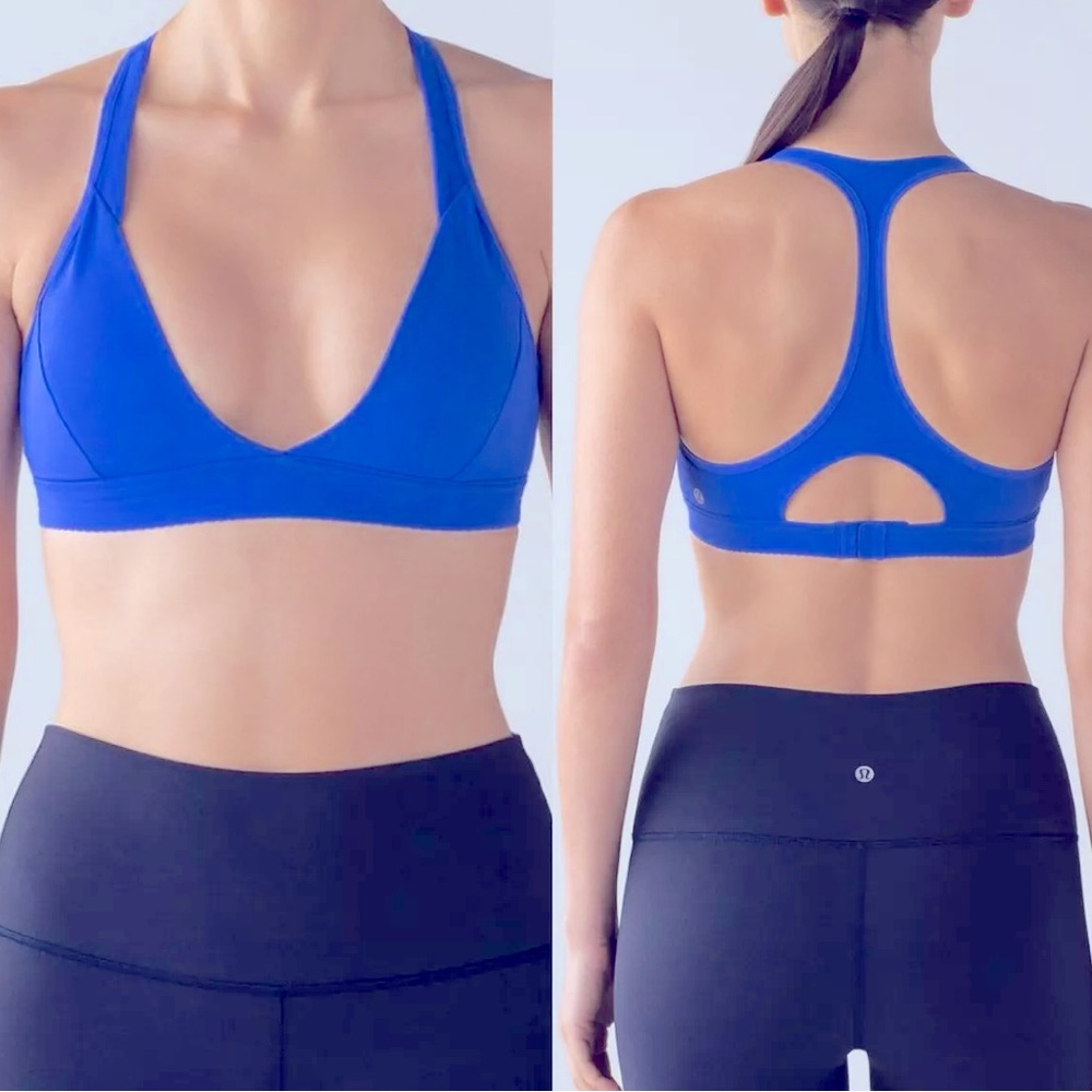 NWT Lululemon All Day Breeze Bra Size 10 purple(LTEI)